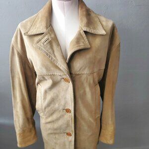 COACH Suede Car Coat